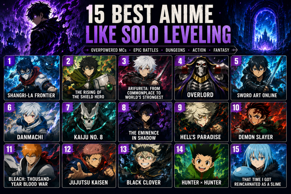 best anime like solo leveling