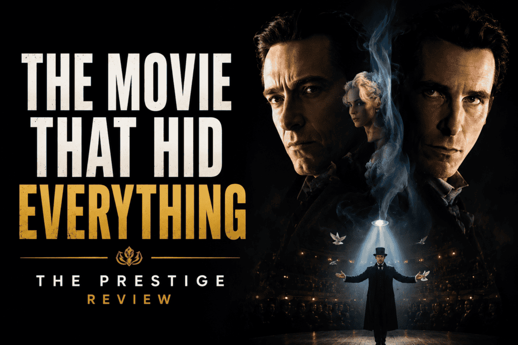 The Prestige movie review featuring rival magicians
