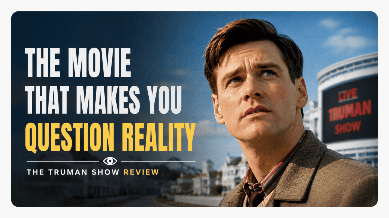 Jim Carrey as Truman Burbank in The Truman Show