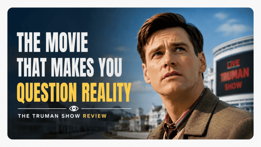 Jim Carrey as Truman Burbank in The Truman Show