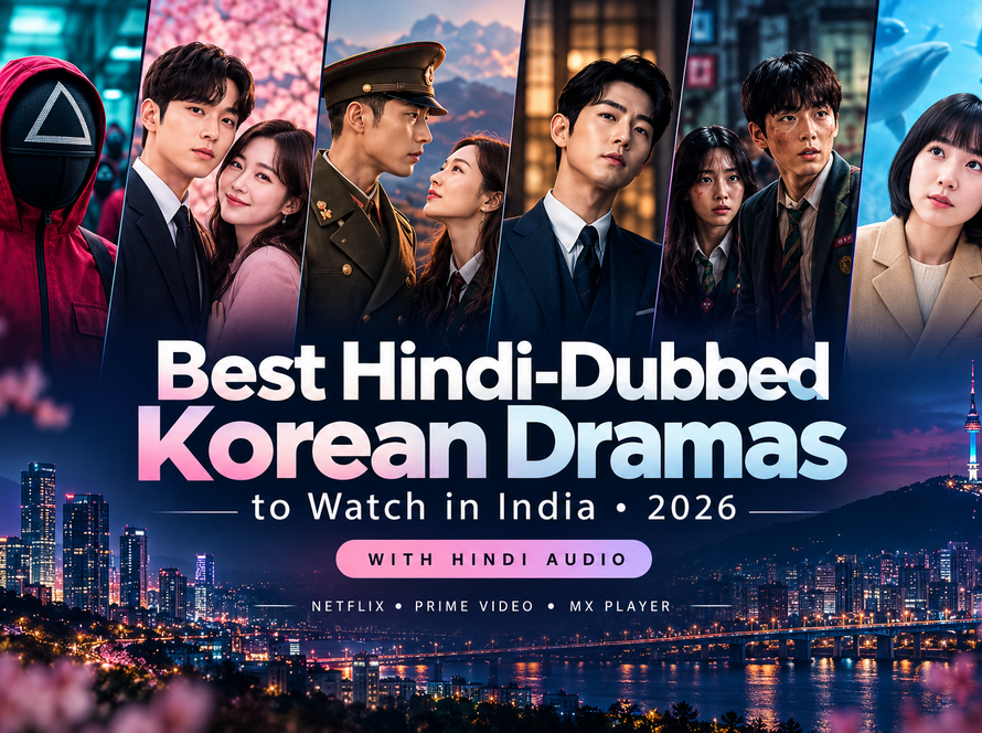 Korean drama recommendations for Indian viewers, featuring Squid Game, Business Proposal, Crash Landing on You, Vincenzo and other popular K-dramas. Copy alt text